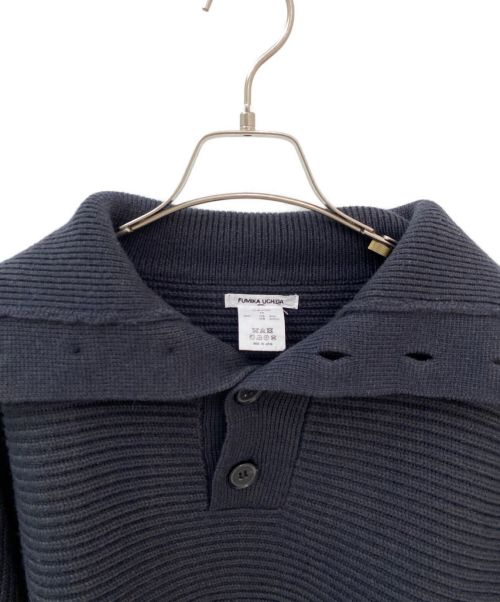 FUMIKA UCHIDA（フミカウチダ）FUMIKA UCHIDA (フミカウチダ) ハイネックスリットニット グレー サイズ:36の古着・服飾アイテム