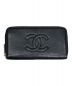 CHANEL（シャネル）の古着「ラウンドファスナーウォレット」｜ブラック