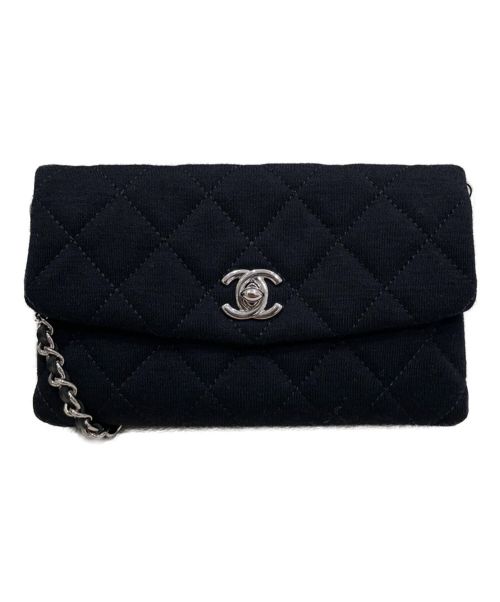 CHANEL（シャネル）CHANEL (シャネル) マトラッセチェーンウォレット ブラックの古着・服飾アイテム