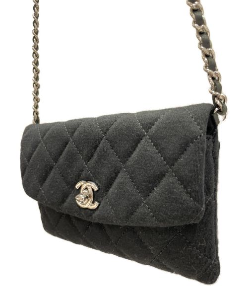 CHANEL（シャネル）CHANEL (シャネル) マトラッセチェーンウォレット ブラックの古着・服飾アイテム
