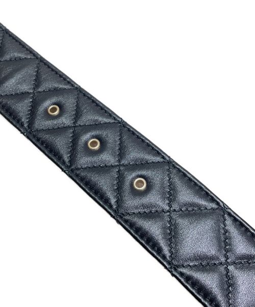 CHANEL（シャネル）CHANEL (シャネル) ココマークマトラッセベルト ブラック サイズ:80cmの古着・服飾アイテム