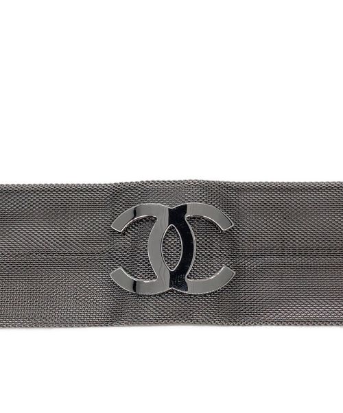 CHANEL（シャネル）CHANEL (シャネル) メッシュベルト シルバー サイズ:-の古着・服飾アイテム