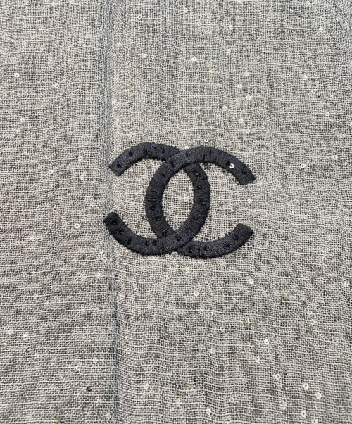 CHANEL（シャネル）CHANEL (シャネル) スパンコールストール ブルーの古着・服飾アイテム