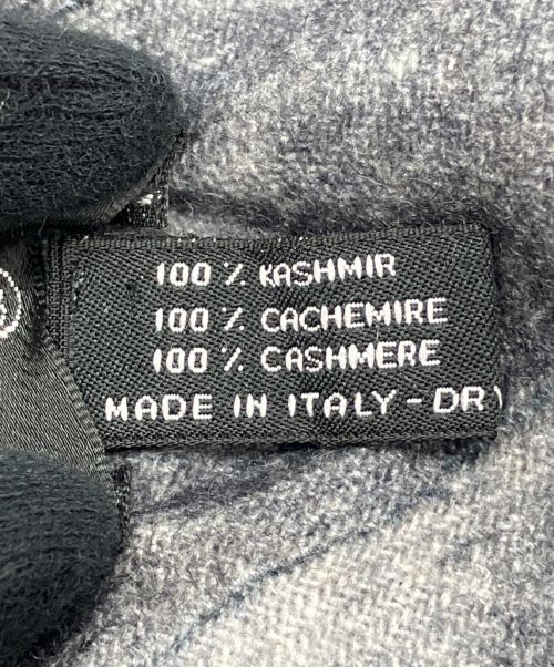 CHANEL（シャネル）CHANEL (シャネル) ココマーク 大判カシミヤストール グレーの古着・服飾アイテム