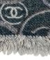 中古・古着 CHANEL (シャネル) ココマーク 大判カシミヤストール グレー：74800円