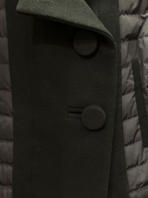 MONCLER（モンクレール）MONCLER (モンクレール) 切替ショートコート ブラック サイズ:1の古着・服飾アイテム