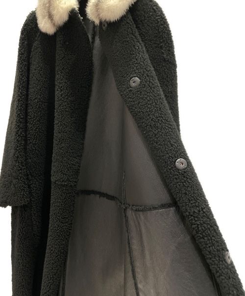 PRADA（プラダ）PRADA (プラダ) ムートンボアコート ブラック サイズ:36の古着・服飾アイテム