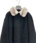 中古・古着 PRADA (プラダ) ムートンボアコート ブラック サイズ:36：138000円