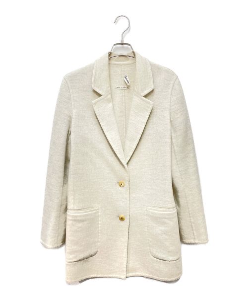HERMES（エルメス）HERMES (エルメス) カシミヤコート ホワイト サイズ:34の古着・服飾アイテム