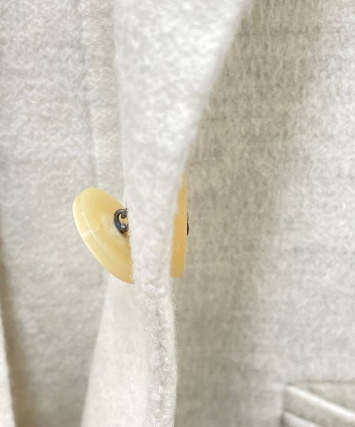 HERMES（エルメス）HERMES (エルメス) カシミヤコート ホワイト サイズ:34の古着・服飾アイテム