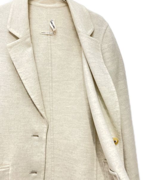 HERMES（エルメス）HERMES (エルメス) カシミヤコート ホワイト サイズ:34の古着・服飾アイテム