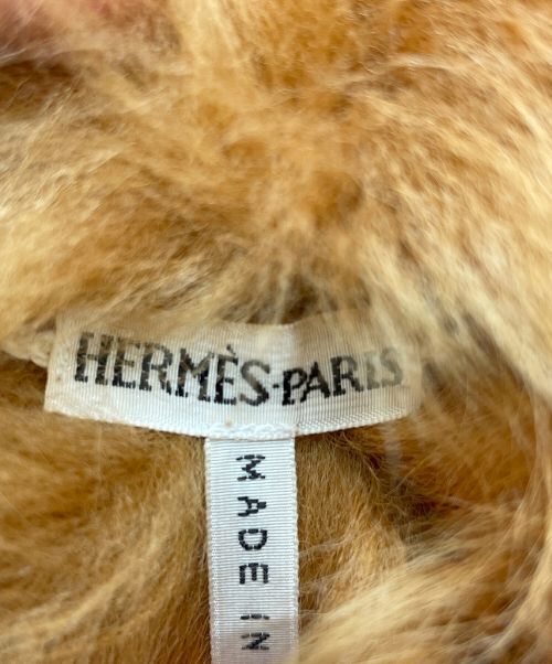 HERMES（エルメス）HERMES (エルメス) ムートンベスト ブラウン サイズ:38の古着・服飾アイテム