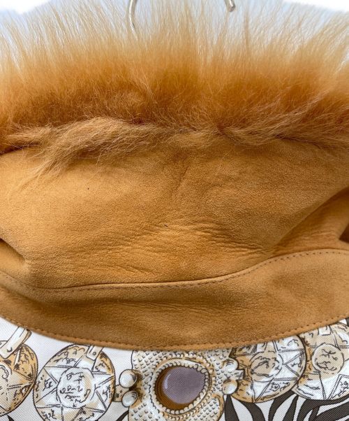 HERMES（エルメス）HERMES (エルメス) ムートンベスト ブラウン サイズ:38の古着・服飾アイテム