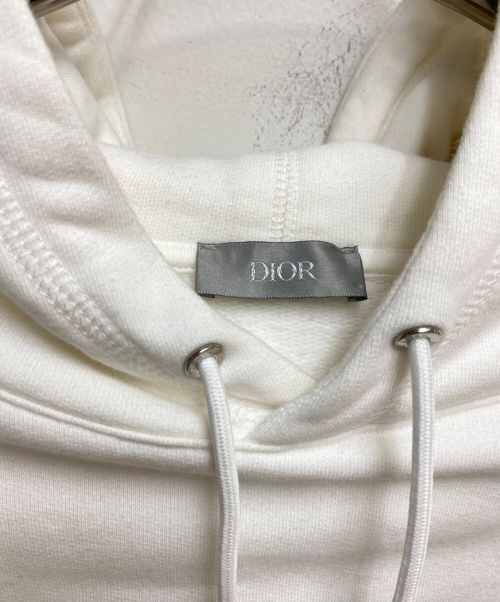 Christian Dior（クリスチャン ディオール）Christian Dior (クリスチャン ディオール) Shock The World Hoodie ホワイト サイズ:Lの古着・服飾アイテム