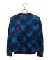 LOUIS VUITTON (ルイ ヴィトン) ダミエソルトジャカードクルーネックニットセーター ネイビー サイズ:M：99800円