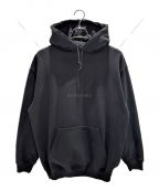 BALENCIAGAバレンシアガ）の古着「バックロゴオーバーサイズプルオーバーパーカー」｜ブラック