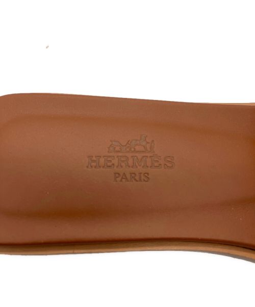 HERMES（エルメス）HERMES (エルメス) レザーサンダル オラン ブラウン サイズ:35 1/2の古着・服飾アイテム