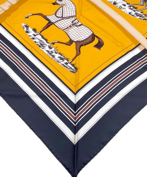 HERMES（エルメス）HERMES (エルメス) couvertures et tenues de cor イエロー×ブラック サイズ:-の古着・服飾アイテム