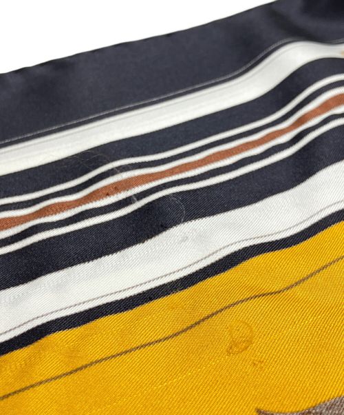 HERMES（エルメス）HERMES (エルメス) couvertures et tenues de cor イエロー×ブラック サイズ:-の古着・服飾アイテム