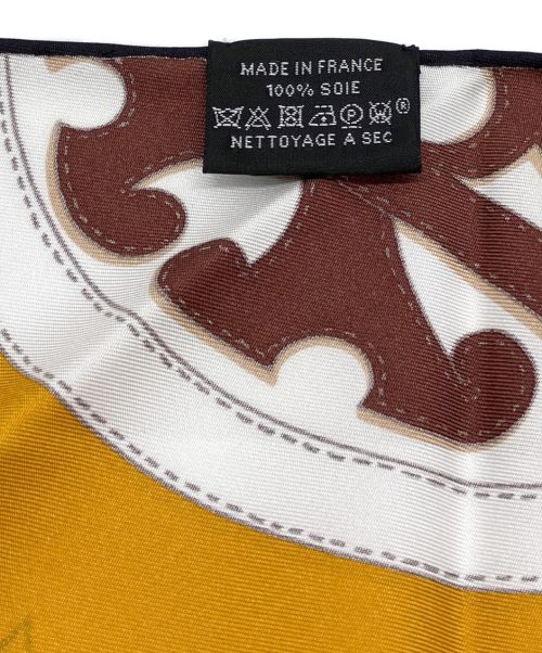HERMES（エルメス）HERMES (エルメス) couvertures et tenues de cor イエロー×ブラック サイズ:-の古着・服飾アイテム