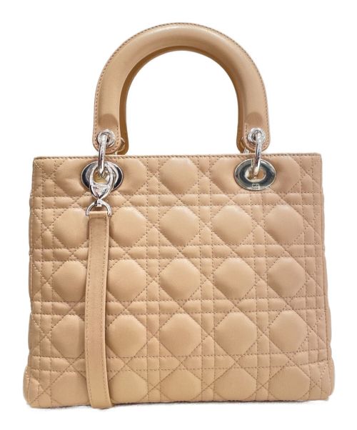 Christian Dior（クリスチャン ディオール）Christian Dior (クリスチャン ディオール) レディディオール ベージュ サイズ:ミディアムの古着・服飾アイテム
