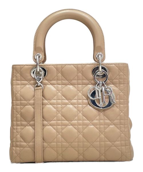 Christian Dior（クリスチャン ディオール）Christian Dior (クリスチャン ディオール) レディディオール ベージュ サイズ:ミディアムの古着・服飾アイテム