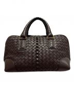 BOTTEGA VENETAボッテガベネタ）の古着「イントレチャートハンドバッグ」｜ブラウン