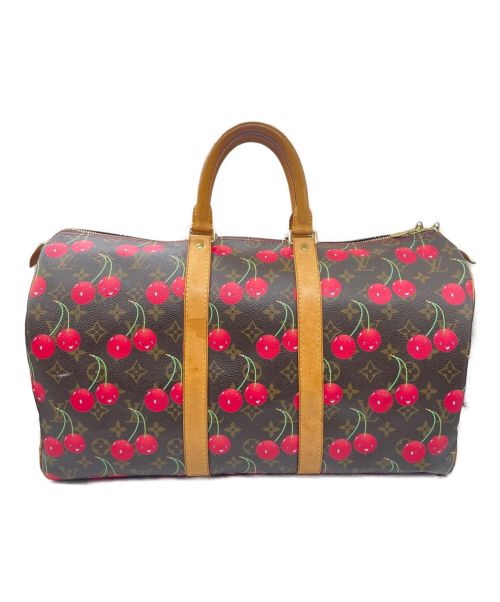 LOUIS VUITTON（ルイ ヴィトン）LOUIS VUITTON×村上隆 (ルイヴィトン×ムラカミタカシ) キーポル45 ×村上隆(Takashi Murakami) ブラウン サイズ:45の古着・服飾アイテム