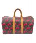 LOUIS VUITTON×村上隆（ルイヴィトン×ムラカミタカシ）の古着「キーポル45 ×村上隆(Takashi Murakami)」｜ブラウン