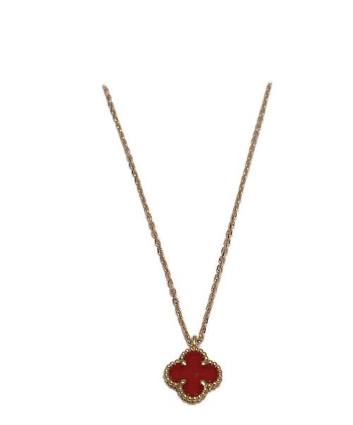 VAN CLEEF & ARPELS（ヴァンクリーフ＆アーペル）VAN CLEEF & ARPELS (ヴァンクリーフ＆アーペル) スウィートアルハンブラ カーネリアン ネックレス サイズ:-の古着・服飾アイテム