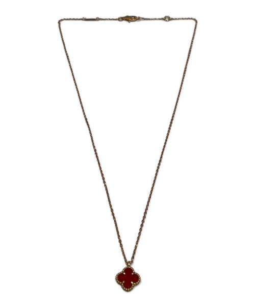 VAN CLEEF & ARPELS（ヴァンクリーフ＆アーペル）VAN CLEEF & ARPELS (ヴァンクリーフ＆アーペル) スウィートアルハンブラ カーネリアン ネックレス サイズ:-の古着・服飾アイテム
