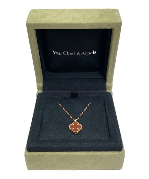 VAN CLEEF & ARPELS（ヴァンクリーフ＆アーペル）VAN CLEEF & ARPELS (ヴァンクリーフ＆アーペル) スウィートアルハンブラ カーネリアン ネックレス サイズ:-の古着・服飾アイテム