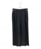 HERMESエルメス）の古着「ワイドタックパンツ」｜グレー