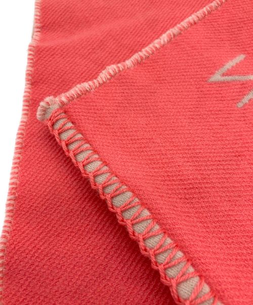 LOUIS VUITTON（ルイ ヴィトン）LOUIS VUITTON (ルイ ヴィトン) シルク混ロゴマフラー ピンクの古着・服飾アイテム
