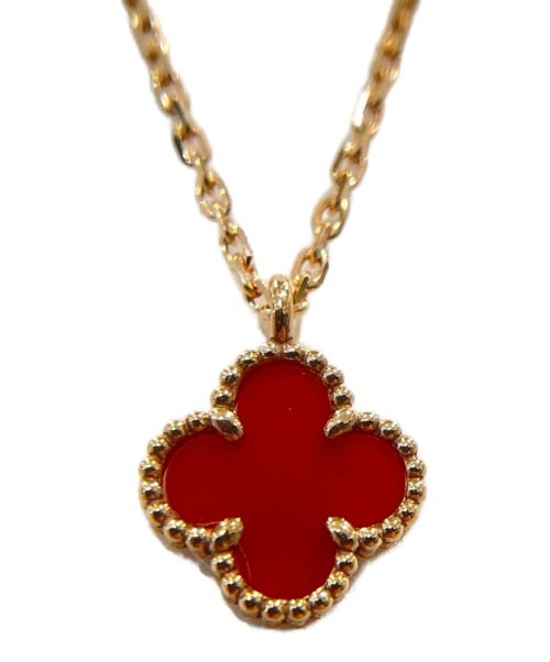 VAN CLEEF & ARPELS（ヴァンクリーフ＆アーペル）VAN CLEEF & ARPELS (ヴァンクリーフ＆アーペル) スウィートアルハンブラカーネリアンネックレスの古着・服飾アイテム