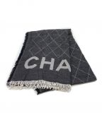CHANELシャネル）の古着「ココマーク大判ストール」｜グレー