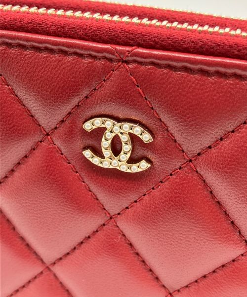 CHANEL（シャネル）CHANEL (シャネル) マトラッセチェーンウォレット ボルドーの古着・服飾アイテム