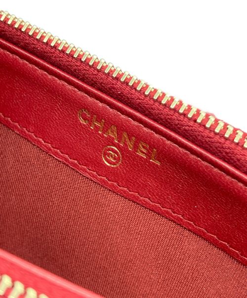 CHANEL（シャネル）CHANEL (シャネル) マトラッセチェーンウォレット ボルドーの古着・服飾アイテム