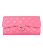 CHANELシャネル）の古着「長財布」｜ピンク