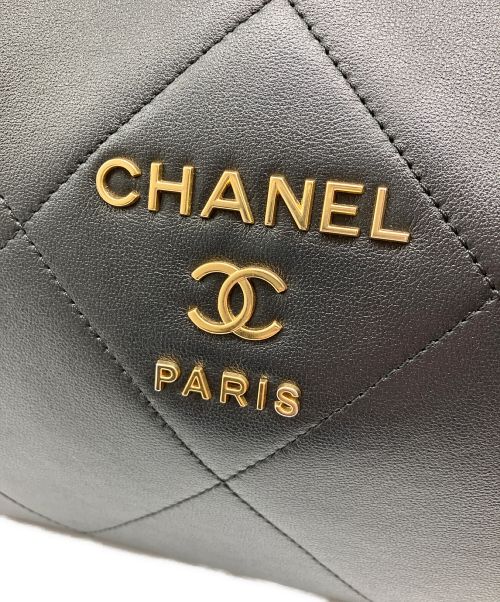 CHANEL（シャネル）CHANEL (シャネル) スモールショッピングトートバッグ ブラックの古着・服飾アイテム