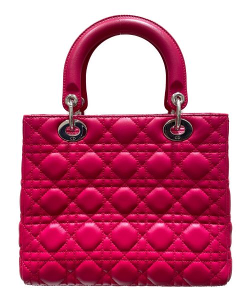 Christian Dior（クリスチャン ディオール）Christian Dior (クリスチャン ディオール) LADY DIOR ミディアム ショッキングピンク サイズ:ミディアムの古着・服飾アイテム