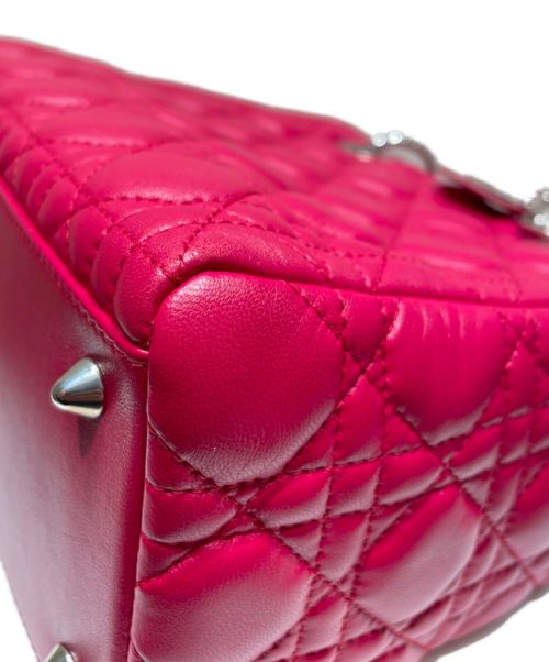 Christian Dior（クリスチャン ディオール）Christian Dior (クリスチャン ディオール) LADY DIOR ミディアム ショッキングピンク サイズ:ミディアムの古着・服飾アイテム