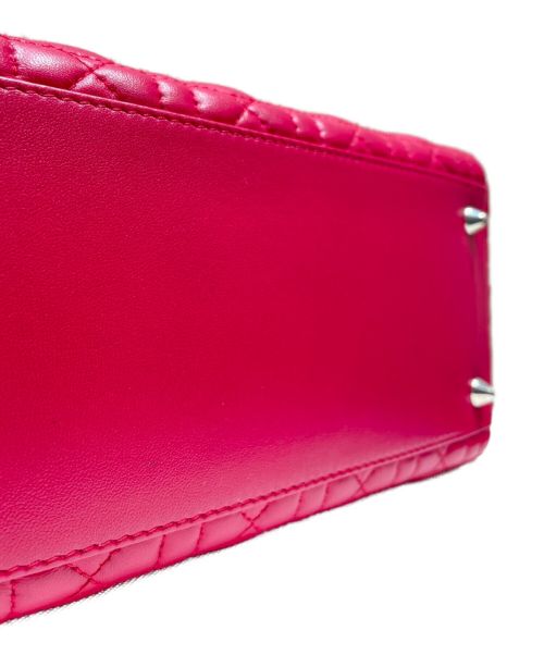 Christian Dior（クリスチャン ディオール）Christian Dior (クリスチャン ディオール) LADY DIOR ミディアム ショッキングピンク サイズ:ミディアムの古着・服飾アイテム