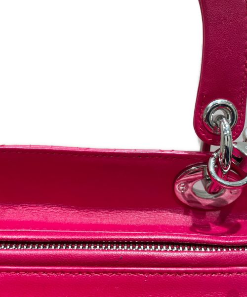 Christian Dior（クリスチャン ディオール）Christian Dior (クリスチャン ディオール) LADY DIOR ミディアム ショッキングピンク サイズ:ミディアムの古着・服飾アイテム
