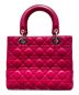 Christian Dior (クリスチャン ディオール) LADY DIOR ミディアム ショッキングピンク サイズ:ミディアム：298000円