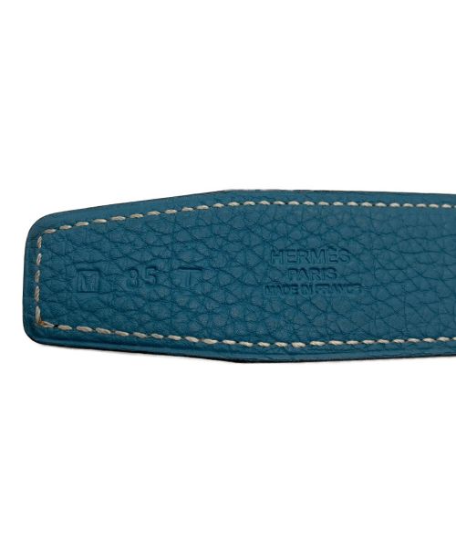 HERMES（エルメス）HERMES (エルメス) コンスタンスベルト ブルージーン×ブラックの古着・服飾アイテム