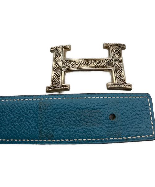 HERMES（エルメス）HERMES (エルメス) コンスタンスベルト ブルージーン×ブラックの古着・服飾アイテム