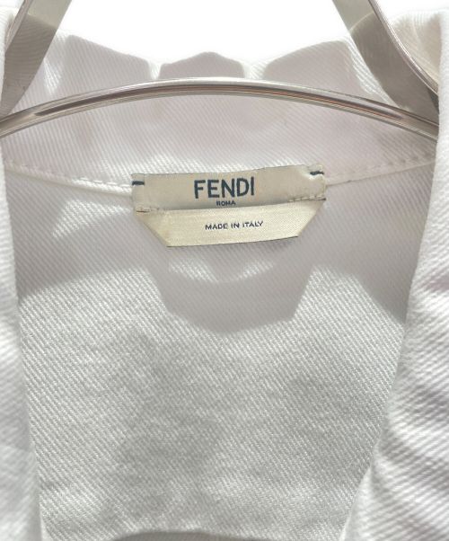 FENDI（フェンディ）FENDI (フェンディ) カリフォルニアスカイワンピース ホワイト サイズ:38の古着・服飾アイテム