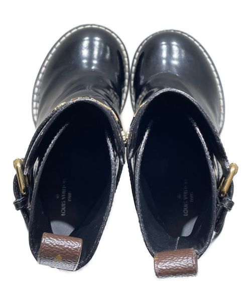 LOUIS VUITTON（ルイ ヴィトン）LOUIS VUITTON (ルイ ヴィトン) スタートレイルラインアンクルブーツ ブラック サイズ:36の古着・服飾アイテム
