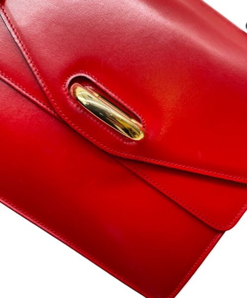 CELINE（セリーヌ）CELINE (セリーヌ) ハンドバッグ レッドの古着・服飾アイテム